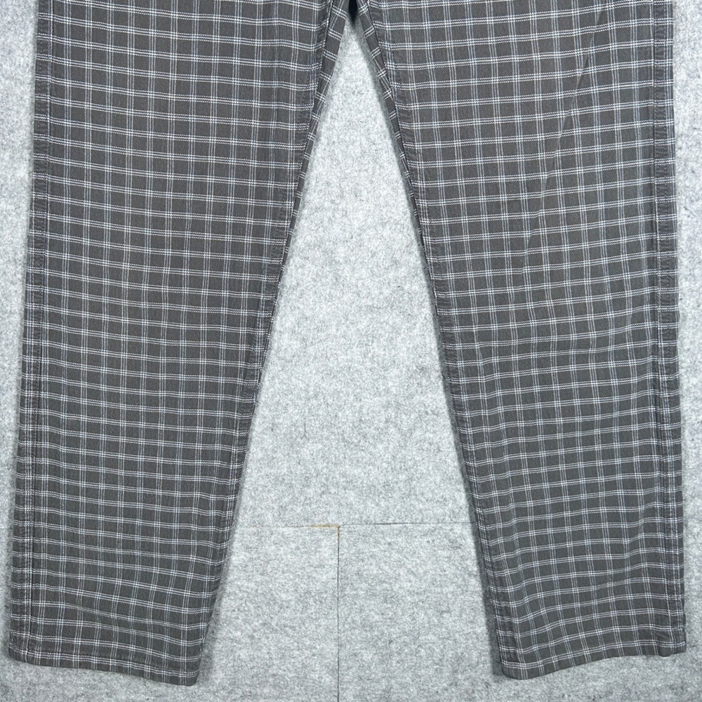 vintage Levi's SilverTab Denim jean Men 32x30(32x30) Gray grid Plaid Relaxed 90s - Picture 2 of 16
